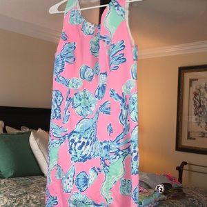 Lilly Pulitzer Pink&blue shift dress Size10